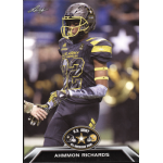 ahmmon richards 2016 leaf army all american bowl Football player in U.S. Army All-American jersey on the field, wearing a helmet and gloves, ready to compete.
