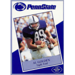 al golden 1991 penn state the second mile Penn State football player in action, wearing number 89 jersey, running with the ball on a vintage card.
