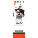 brad kaaya 2015 miami hurricanes ticket 03 19 Football ticket: Nebraska Cornhuskers vs Miami Hurricanes, September 19, 2015, featuring player in uniform.
