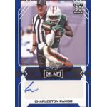 charleston rambo 2022 leaf draft blue autograph