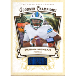 darian mensah 2026 goodwin champions relic Goodwin Champions football trading card by Upper Deck featuring a quarterback with ball and blue jersey patch relic.