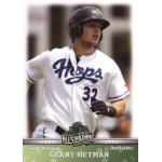 grant heyman 2014 northwest league all stars Baseball player in action wearing a Hops jersey during an All-Star Game.