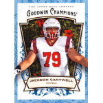 jackson cantwell 2026 goodwin champions turquoise Upper Deck Goodwin Champions football trading card featuring Jackson Cantwell #79 collectible