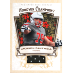 jackson cantwell 2026 goodwin champions relic Upper Deck Goodwin Champions football trading card featuring player #79 with jersey patch relic