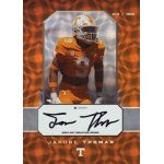 jakobe thomas 2024 onit university of tennessee autograph Football player card with orange jersey, number 9, signed Jakobe Thomas, limited edition 214/300.