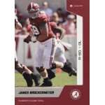 james brockermeyer 2023 onit alabama crimson tide Football player in red and white uniform on field during a game, Alabama logo on card, R-SO - OL position noted.