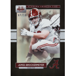 james brockermeyer 2023 topps alabama black Football trading card featuring an Alabama Crimson Tide player in a game pose, labeled James Brockermeyer, Center.