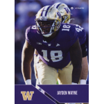 jayden wayne 2024 onit washington huskies Football player in purple and gold uniform on the field, focused and ready for play.