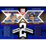 jeremy shockey 2005 donruss elite face 2 face jerseys Donruss Elite Face 2 Face NFL trading card: Giants vs Ravens tight ends with jersey relic swatches
