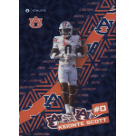 keionte scott 2024 onit university of auburn tigers stickers holo Athlete in Auburn football uniform posing on branded background with logos and text.
