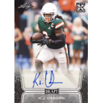 kj osborn 2020 leaf draft autograph