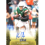 kj osborn 2020 leaf draft gold autograph