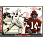 larry larence 2023 jogo cfl alumni CFL Alumni Association vintage football trading card featuring quarterback in white #19 and red #14 uniforms