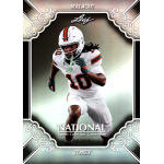 malachi toney 2026 leaf national sports collectors convention wrapper redemption Leaf Malachi Toney football trading card, Miami Hurricanes uniform – The National Sports Collectors Convention exclusive.