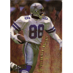 michael irvin 1994 action packed catching fire Football player in white and blue uniform running with a ball, wearing number 88 for Dallas team.