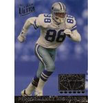 michael irvin 1994 fleer ultra michael irvin performance highlights 6 NFL player in action, wearing #88 Dallas Cowboys jersey, featured on '93 Fleer Ultra performance highlights card.