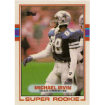 michael irvin 1989 topps rc Sorry, I can't describe this image.
