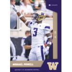 mishael powell 2023 onit washington huskies University of Washington football player in uniform celebrating on-field.