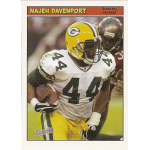 najeh davenport 2005 bazooka 125 Green Bay Packers player in action running with football, wearing #44 jersey on a Bazooka trading card.