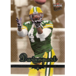 najeh davenport 2006 fleer ultra gold medallion Football player in green and yellow catching a ball on a Fleer Ultra card, last name Davenport visible.