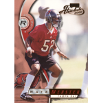 nate webster 2000 playoff absolute rc Football player in red Tampa Bay jersey #52 on 2000 Absolute trading card.