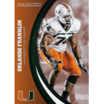 orlando franklin 2015 panini university of miami 052 Football player in University of Miami uniform on collectible card.