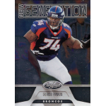 orlando franklin 2011 certified rc Football player in Denver Broncos uniform on trading card labeled New Generation Certified 2011.