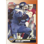 ottis anderson 1991 score 433 Football trading card of a New York Giants player in action, labeled Running Back from Score 91 series.