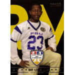 ray lewis iii 2009 razor army all american bowl rc Youth football player in a white jersey with FBU and 23, posing with a helmet, featured in an All-American Bowl card.