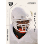 richard gordon 2011 rookies and stars 231 rc Football player in helmet on trading card, labeled Rookie, with Raiders logo and Rookies & Stars.”