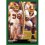 rocky mcintosh 2007 topps total 439 Football players in white and burgundy uniforms on a trading card with green border.