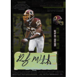 rocky mcintosh 2006 playoff contenders rookie ticket autograph Football trading card featuring player in burgundy and gold uniform, with autograph and team helmet logo.