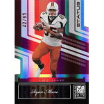 ryan moore 2007 donruss elite status rc Football trading card showing player in white and orange uniform, numbered 42/85, labeled Free Agent.