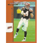 scott covington 2002 fleer maximum 155 Football player wearing number 4 jersey in action, Fleer card design.