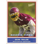 sean taylor 2004 bazooka rc Rookie football card featuring a player from the Washington Redskins in uniform, marked with Bazooka branding.