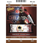 sean taylor 2004 fleer authentix mezzanine bronze rc NFL Draft-themed ticket featuring a player from the Washington Redskins, highlighting Sean Taylor and Ticket to the Pros.