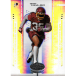 sean taylor 2004 leaf certified materials mirror white rc Football player in action on holographic trading card titled New Generation.