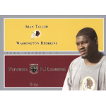 sean taylor 2004 skybox le future legends rc Sean Taylor Washington Redskins card from 2004 Skybox Legends set featuring player image and team logo.