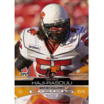 sherko haji rasouli 2009 extreme sports cfl 009 Football player in BC Lions uniform, mid-action, with helmet and pads on, CFL logo visible, 2009 trading card.