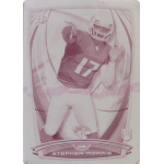stephen morris 2014 bowman magenta printing plate Football trading card featuring a player in uniform with number 17, quarterback pose.