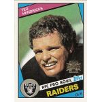 ted hendricks 2005 topps archives 110 Vintage Raiders football card featuring a player with a mustache. Text: Ted Hendricks, AFC Pro Bowl, OLB.