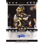 tracy howard 2012 leaf army all american bowl autograph U.S. Army All-American Bowl football card featuring player in full gear, with authentic signature.