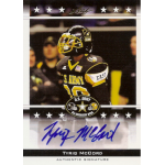 tyriq mccord 2012 leaf army all american bowl autograph U.S. Army All-American football player card with signed autograph and East team jersey.