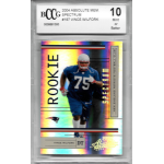 vince wilfork 2004 playoff absolute memorabilia spectrum rc 2004 Vince Wilfork Rookie Card, BCCG Graded 10, New England Football, Spectrum Series, Mint Condition