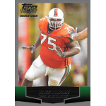 vince wilfork 2004 topps draft picks and prospects rc Football player in orange jersey on a rookie trading card by Topps Draft Picks & Prospects.