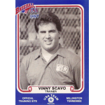 vinny scavo 1987 pan am team usa blue Baseball USA 1987 trading card featuring a trainer from Millington, Tennessee official training site.