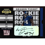 william joseph 2003 playoff contenders rookie ticket auto 2003 Playoff Contenders season ticket featuring football player, defensive tackle, jersey number 94, with autograph.