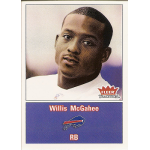 willis mcgahee 2003 fleer tradition rc Fleer Tradition football card featuring a player labeled Willis McGahee, running back for the Buffalo team.
