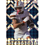 xavier restrepo 2025 sage peak performance Football player in action on a trading card with Peak Performance text. Player wearing white uniform with helmet.