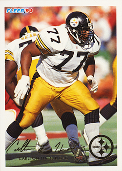 Carlton Haselrig football cards"
